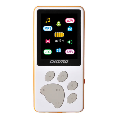 MP3-плеер Digma S4 White/Orange