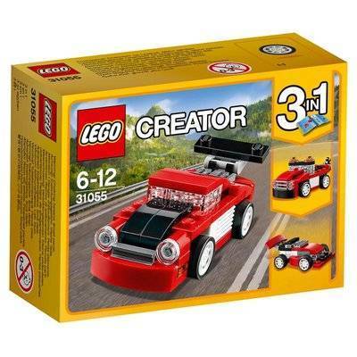 Lego красная гоночная машина