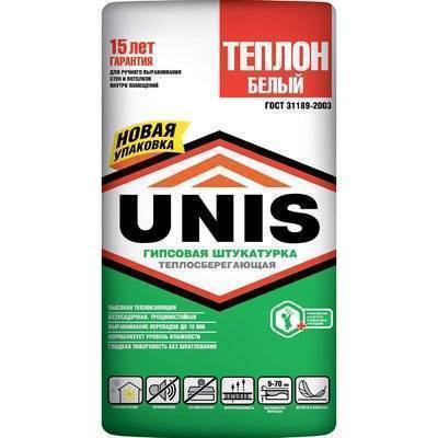 Штукатурка Unis Теплон 30 кг Юнис