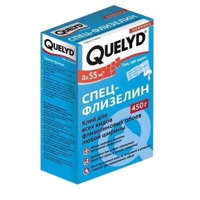 Клей обойный QUELYD Спец-флизелин 450 гр. 
