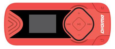 MP3 плеер DIGMA R3 flash 8Гб красный [r3cr]