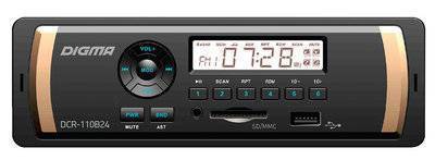 Автомагнитола DIGMA USB SD/MMC DCR-110B24
