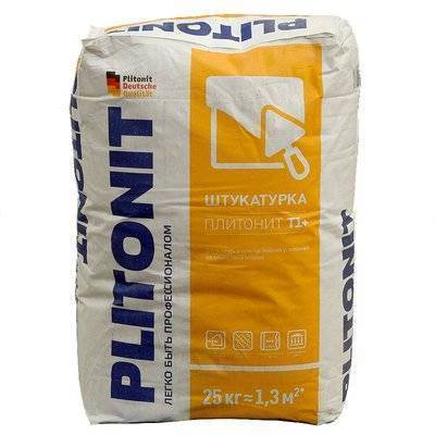 Штукатурка цементная Плитонит Т1+ 25 кг Plitonit 