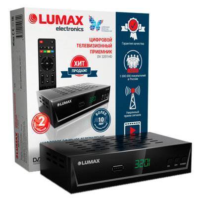 Приемник телевизионный DVB-T2 Lumax DV3201HD