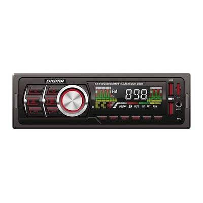 Автомагнитола DIGMA USB SD/MMC DCR-350R