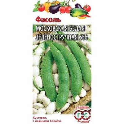 Семена овощей и ягод Фасоль Московская белая зеленостручная 556 