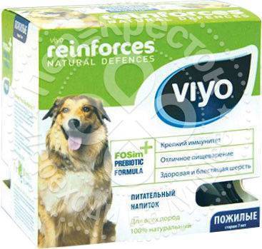 Напиток пребиотический для собак Viyo Reinforces Dog Senior 7шт*30мл Viyo  International NV купить за 579 руб в Старом Осколе - SKU3578172