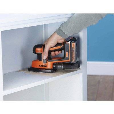 Аккумуляторная вибрационная шлифовальная машина black decker bdcds18n xj