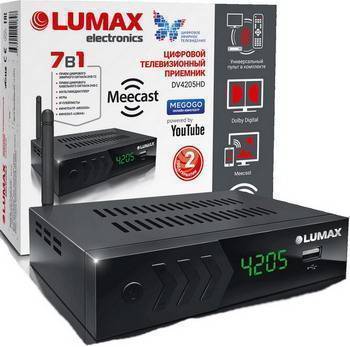 Цифровой телевизионный ресивер Lumax DV 4205 HD черный