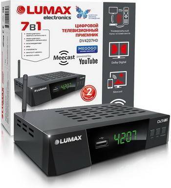 Цифровой телевизионный ресивер Lumax DV 4207 HD черный