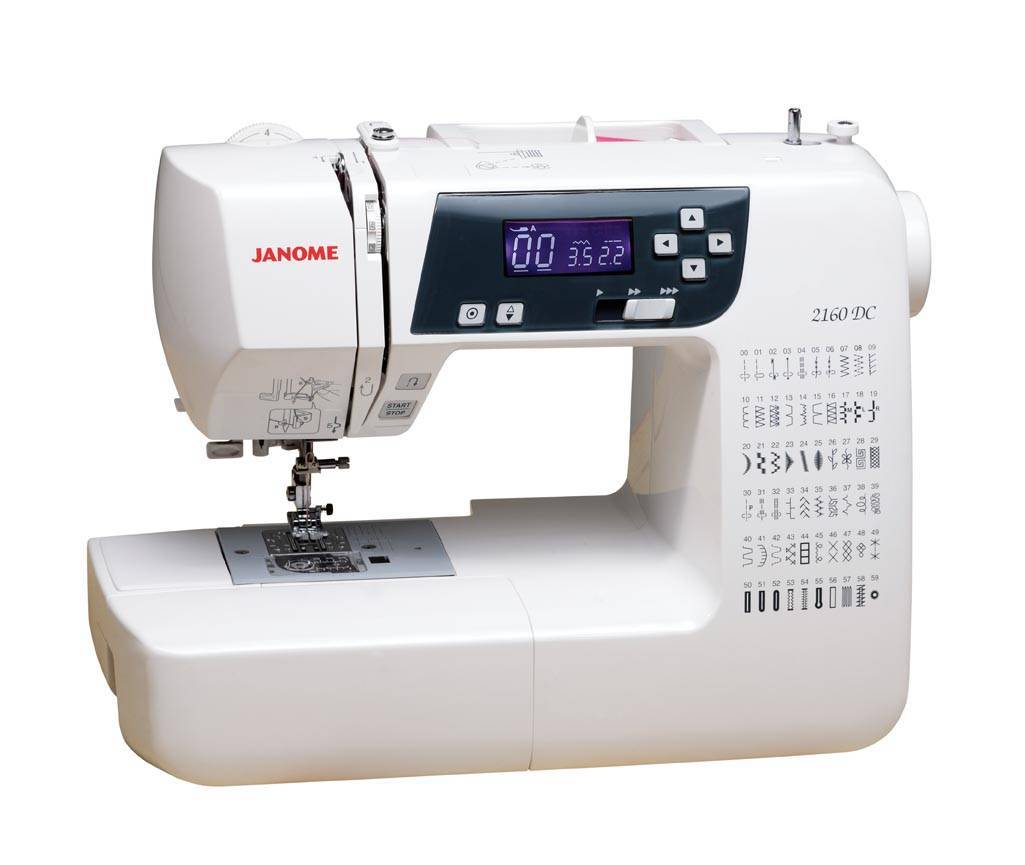 Швейная машинка Janome 2160DC (белый) (51259) где купить в Екатеринбурге,  отзывы - SKU284