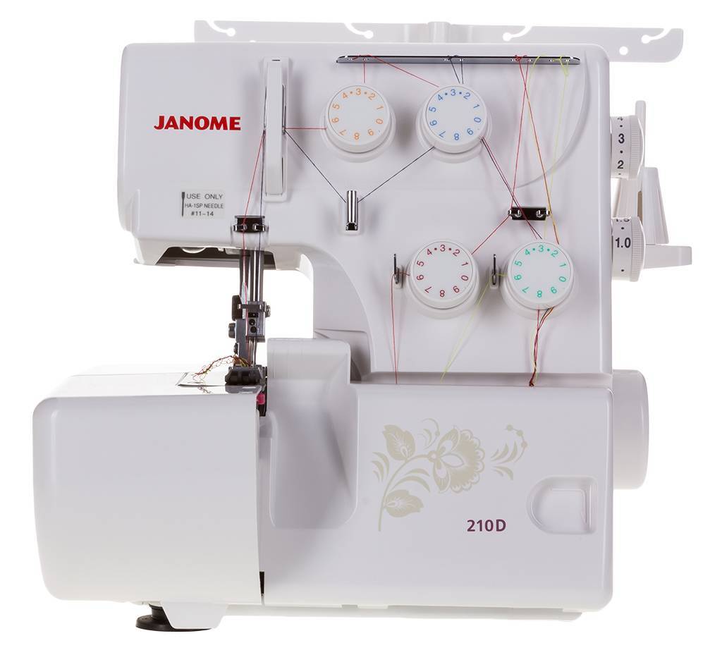 Оверлок Janome 210D (Белый) где купить в Красноярске, отзывы - SKU550