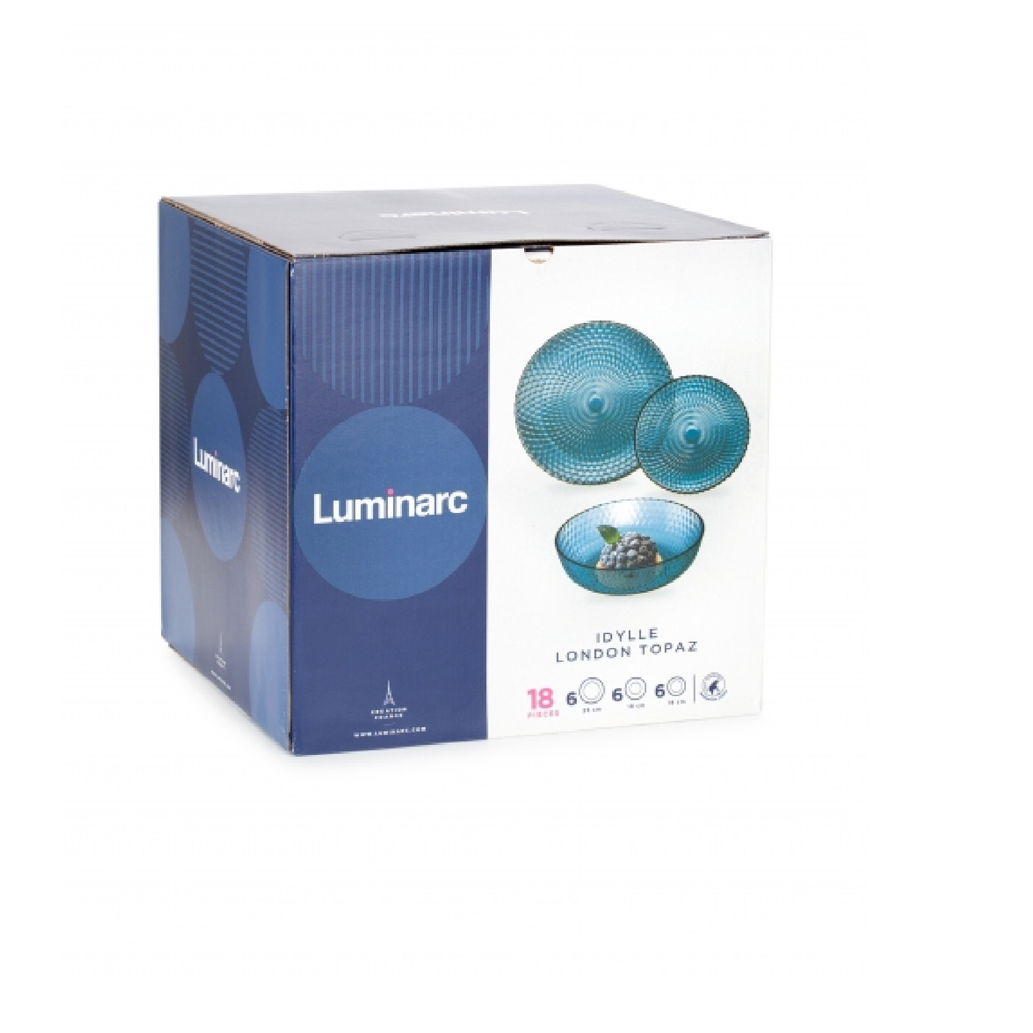 Luminarc топаз. Сервиз Luminarc Idylle London Topaz. Набор столовый Идиллия Лондон топаз 18пр.