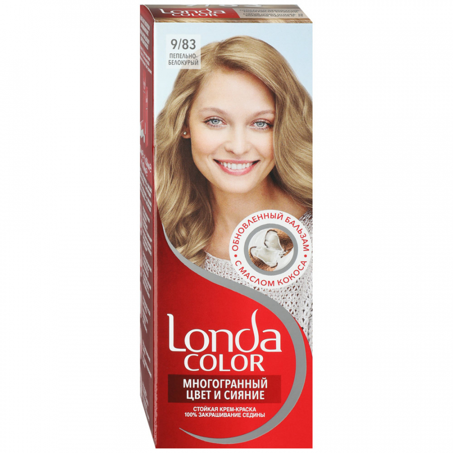 Стойкая крем-краска для волос Londa Color 9/83 пепельно-белокурый  (3614228805124) где купить в Старом Осколе - SKU8303841