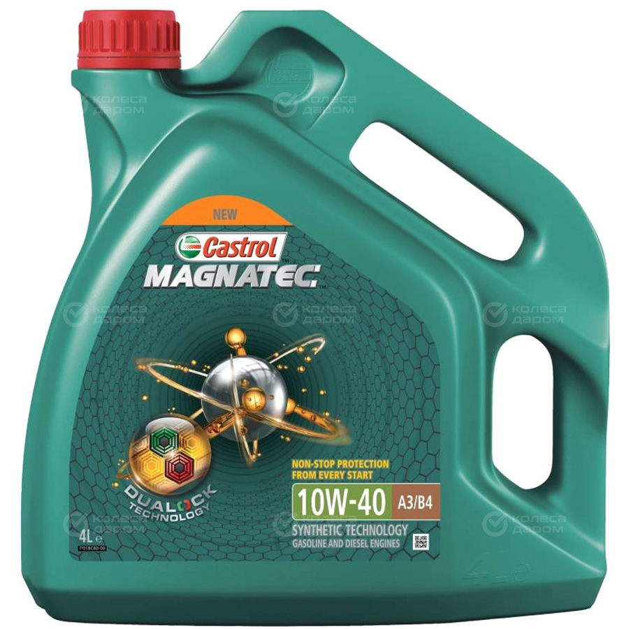 Моторное масло для автомобиля Масло моторное Castrol Magnatec Dualock 10W40  A3/B4 4л где купить в Старом Осколе - SKU6855413