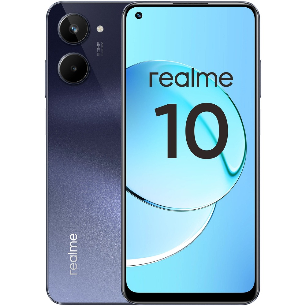 Смартфон Realme 10 4+128 ГБ чёрный где купить в Краснодаре - SKU11950001