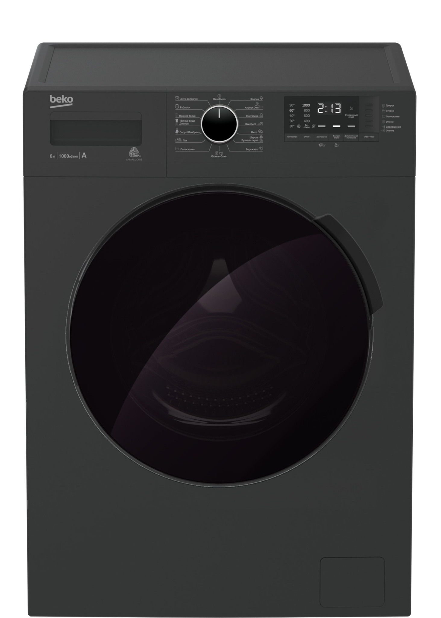 Стиральная машина Beko WSPE7612A (антрацит) (размер: узкая) где купить в  Воронеже, отзывы - SKU6049059