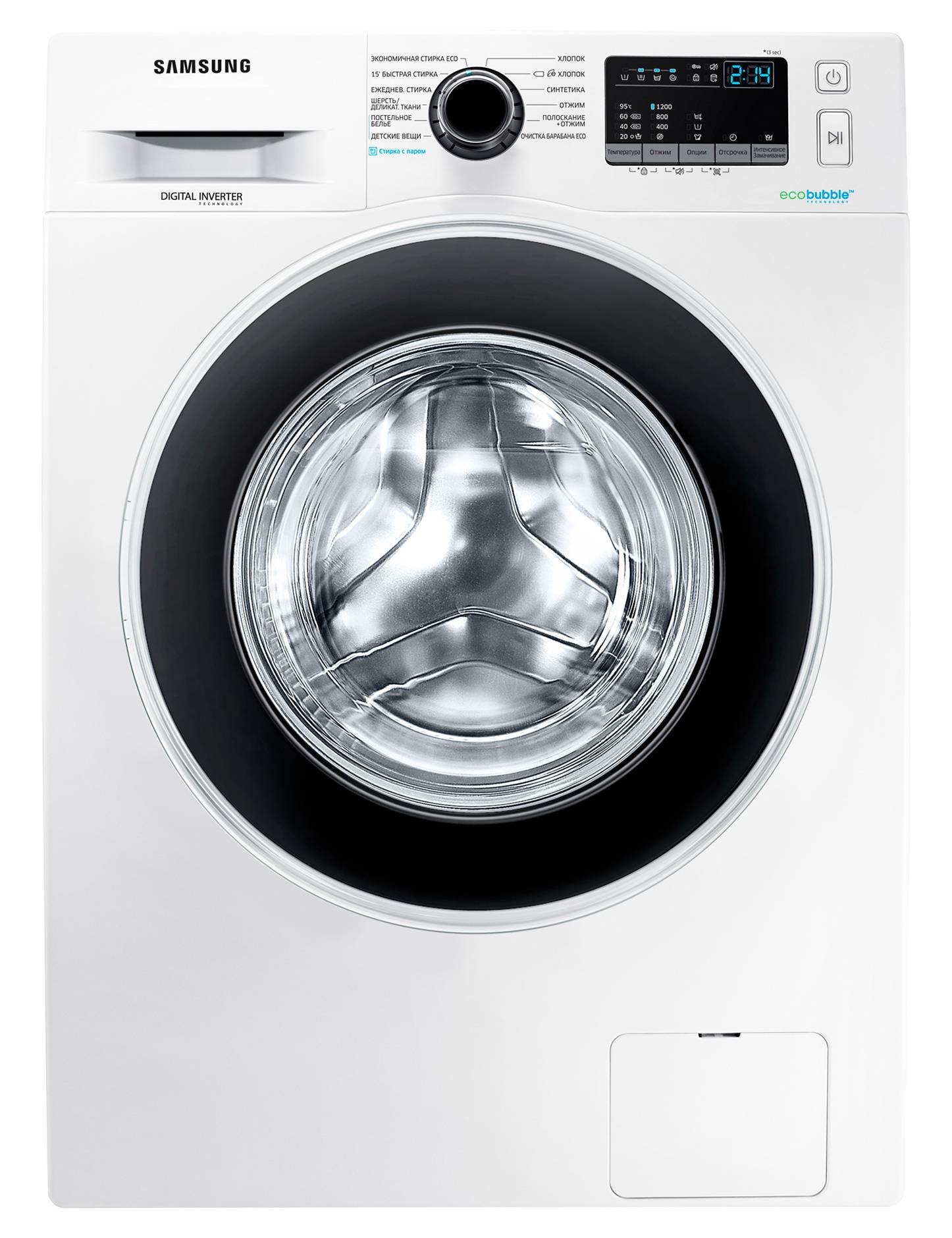 Стиральная машина средняя Samsung WW60J42E0HW/LD с фронтальной загрузкой  6кг 1200об/мин где купить в Старом Осколе - SKU12617698