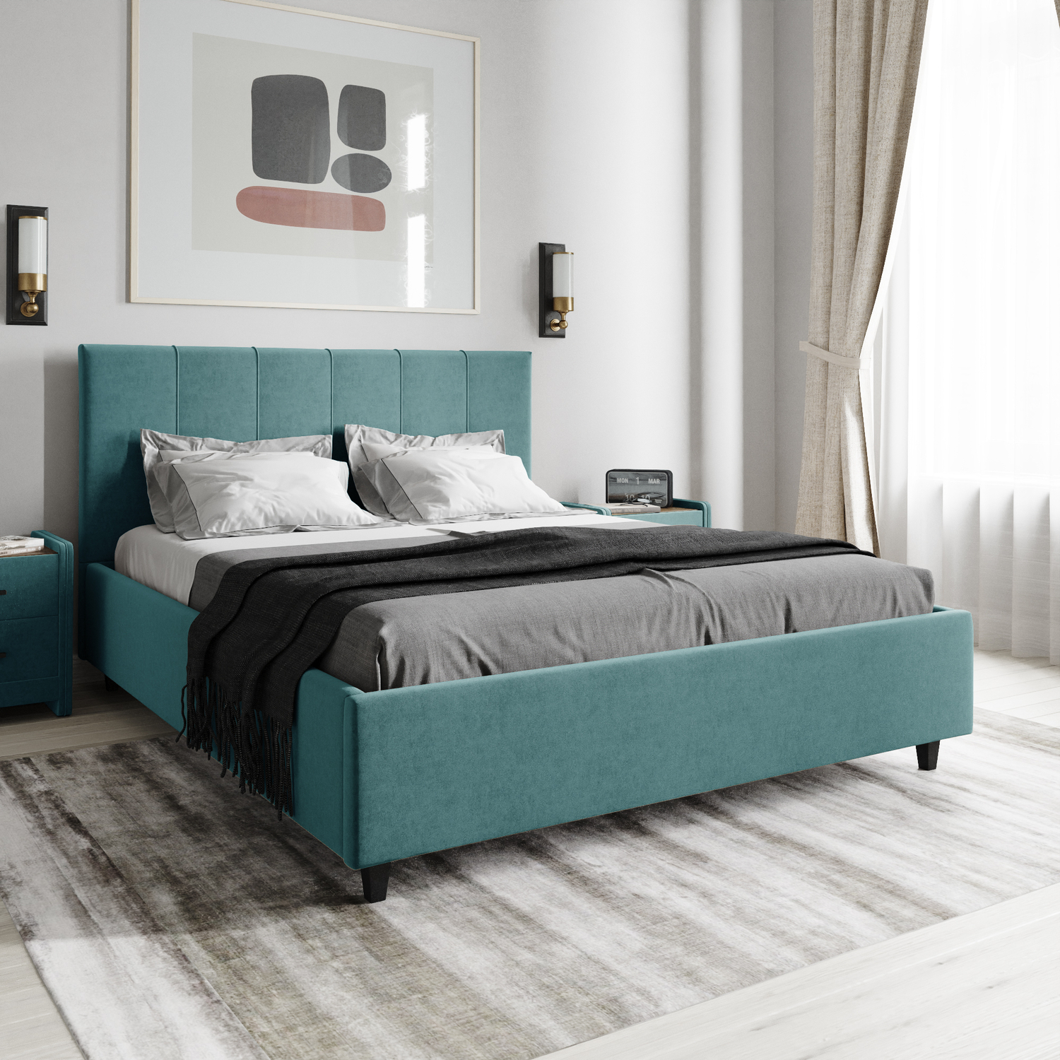 Лазурит мебель кровати с подъемным механизмом
