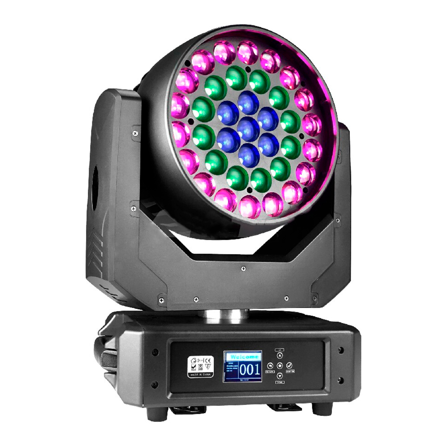 Вращающаяся прожекторы. ANZHEE h19x15z-Wash. PROСВЕТ Wash 19-15z RGBW. ANZHEE Pro h19x15z b-Eye (k10). Wash световой прибор.