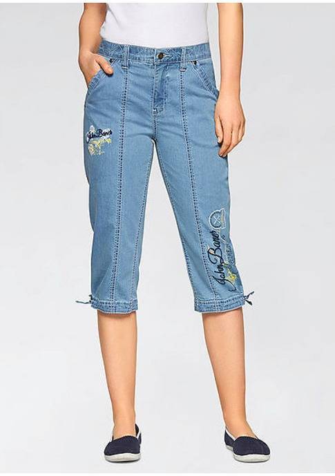 Летние женские джинсовые бриджи