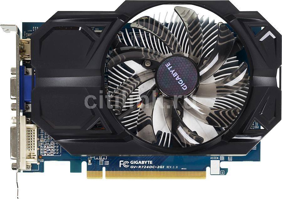 Amd r7 240 характеристики. Видеокарта Gigabyte GV-r724oc-2gi. Gigabyte AMD Radeon r7 240 OC [GV-r724oc-2gi]. Видеокарта гигабайт GV-r724oc-2gi. Видеокарта Gigabyte Radeon r7 240 (GV-r724oc-2gi).