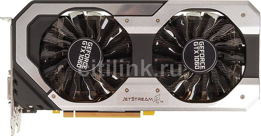 Видеокарта PALIT GeForce GTX 1060 PA-GTX1060 SUPER JETSTREAM 6G