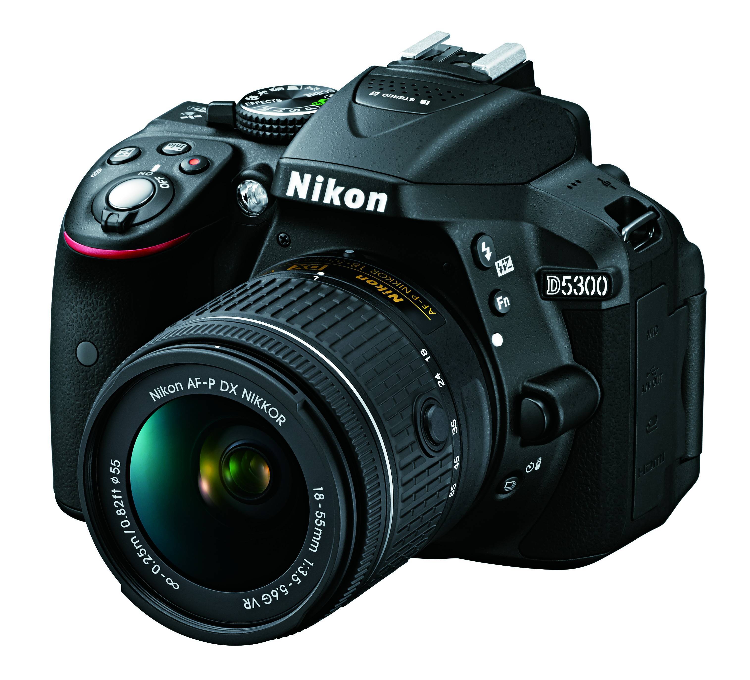 Nikon D5300 Kit 18-55 VR AF-P (Черный) где купить в Старом Осколе, отзывы -  SKU133155