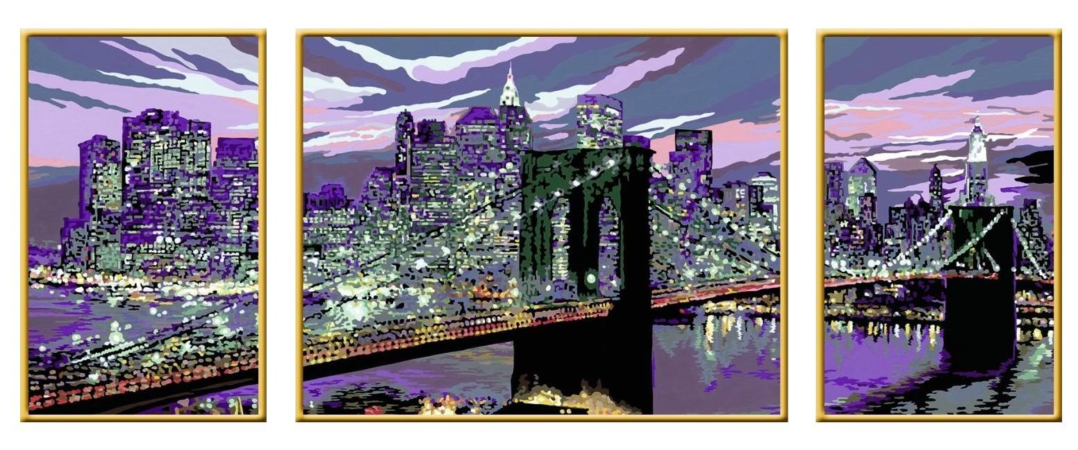 Нью-Йорк под дождем Раскраска картина по номерам на холсте ZX 20351