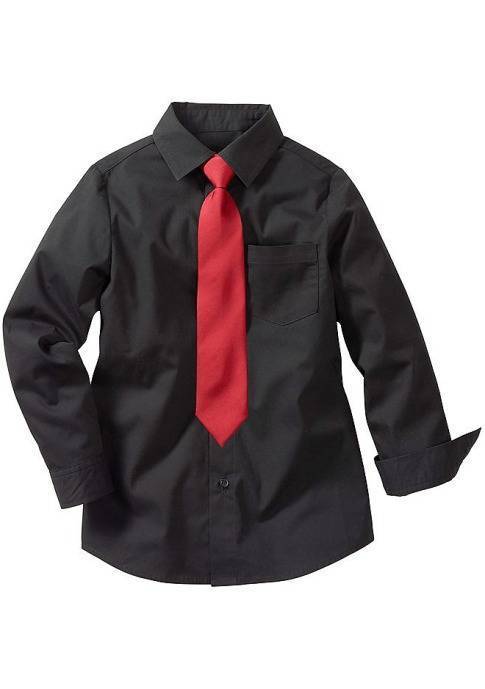 Рубашка с красным галстуком для мальчика