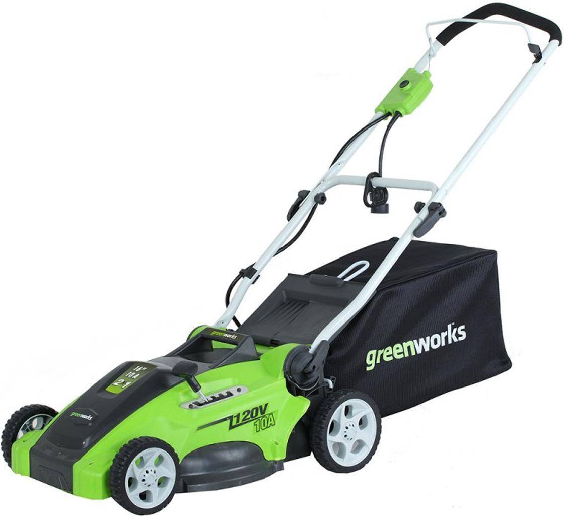 Газонокосилка greenworks. Газонокосилка электрическая GREENWORKS glm1035. Газонокосилка электрическая GREENWORKS glm1241 1200w 40 см. Газонокосилка GREENWORKS 2505207 glm1241. Газонокосилка Hyundai le 4200.