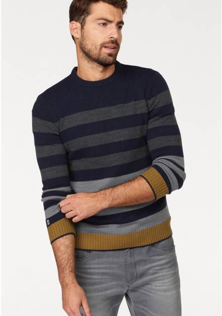 Мужские свитера спицами в полоску