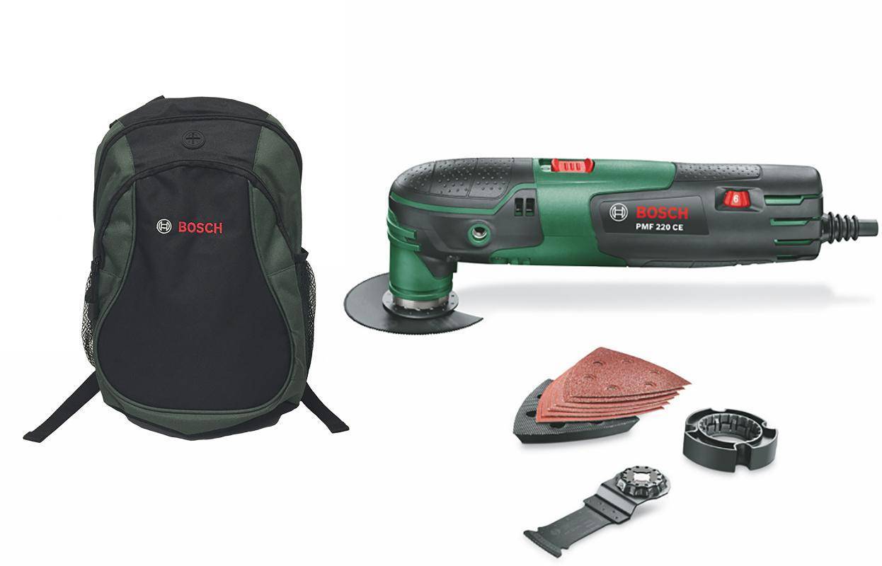 Bosch инструмент многофункц PMF 220 ce. Bosch инструмент многофункц PMF 220 ce + рюкзак Green (1619g45200). Реноватор Bosch PMF. Bosch PMF 220 ce насадки.