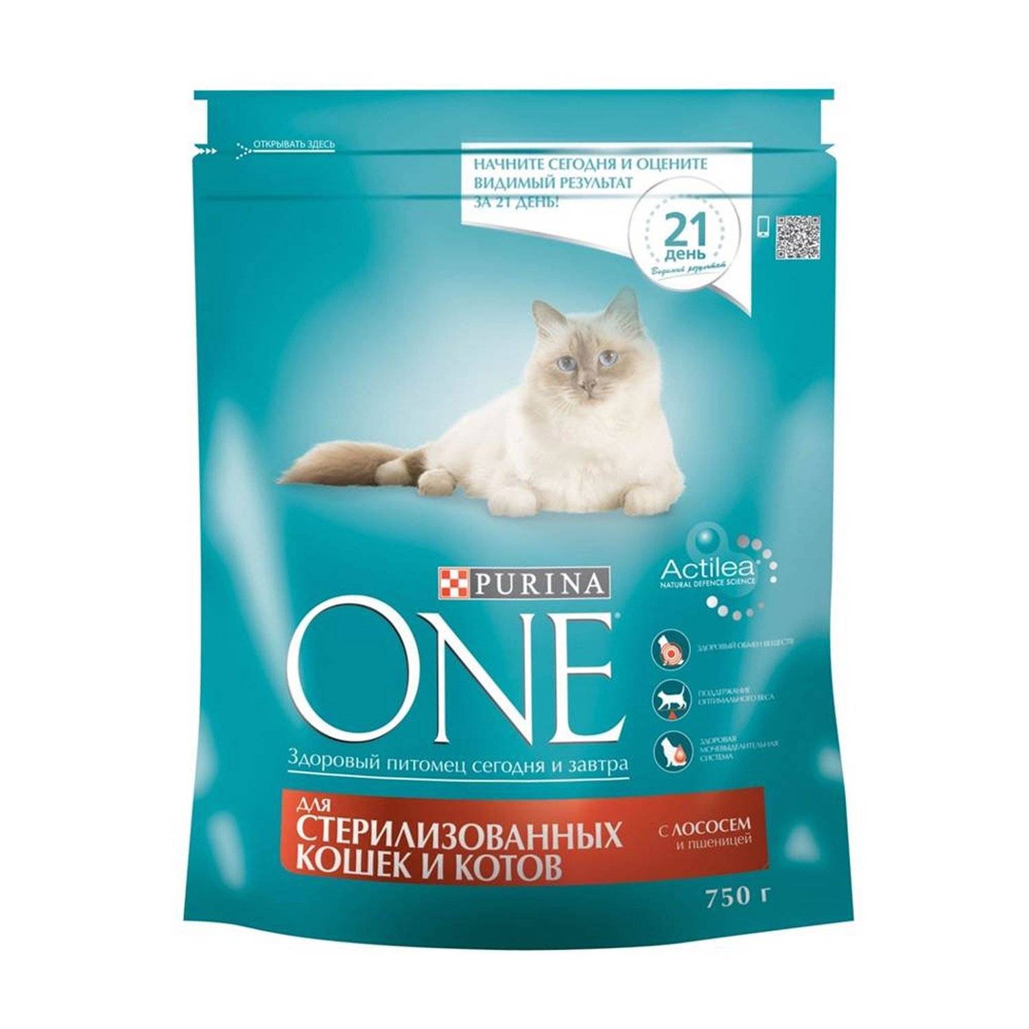 Корм PURINA ONE доя стерилизованных кошек говядина/пшеница 750 г. где  купить в Старом Осколе, отзывы - SKU1371312