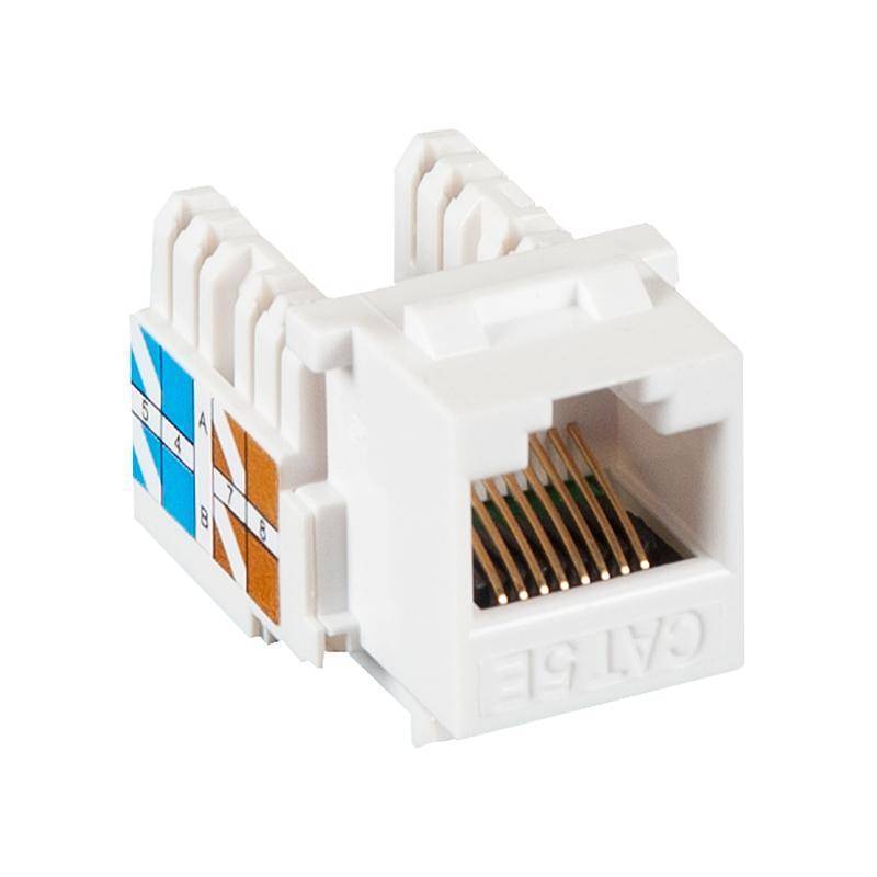 Модуль коммутационный типа keystone. Розетка Keystone кат. 5е, UTP, 1*rj45, t568a/b, белый. Розеточный модуль Keystone кат.5e, UTP, 1xrj45, t568a/b, белый. Модуль коммутационный типа Keystone, категория 5e, rj45/8p8c, t568a/b. Модуль Keystone, кат.5e, NIKOMAX, UTP, 110/Krone IDC, 180 градусов, белый.