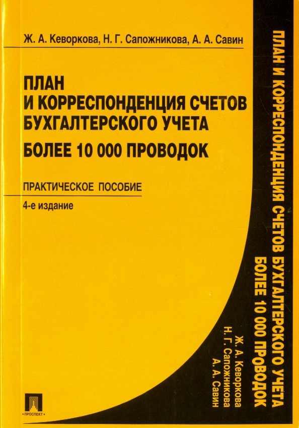 План и корреспонденция счетов бухгалтерского учета