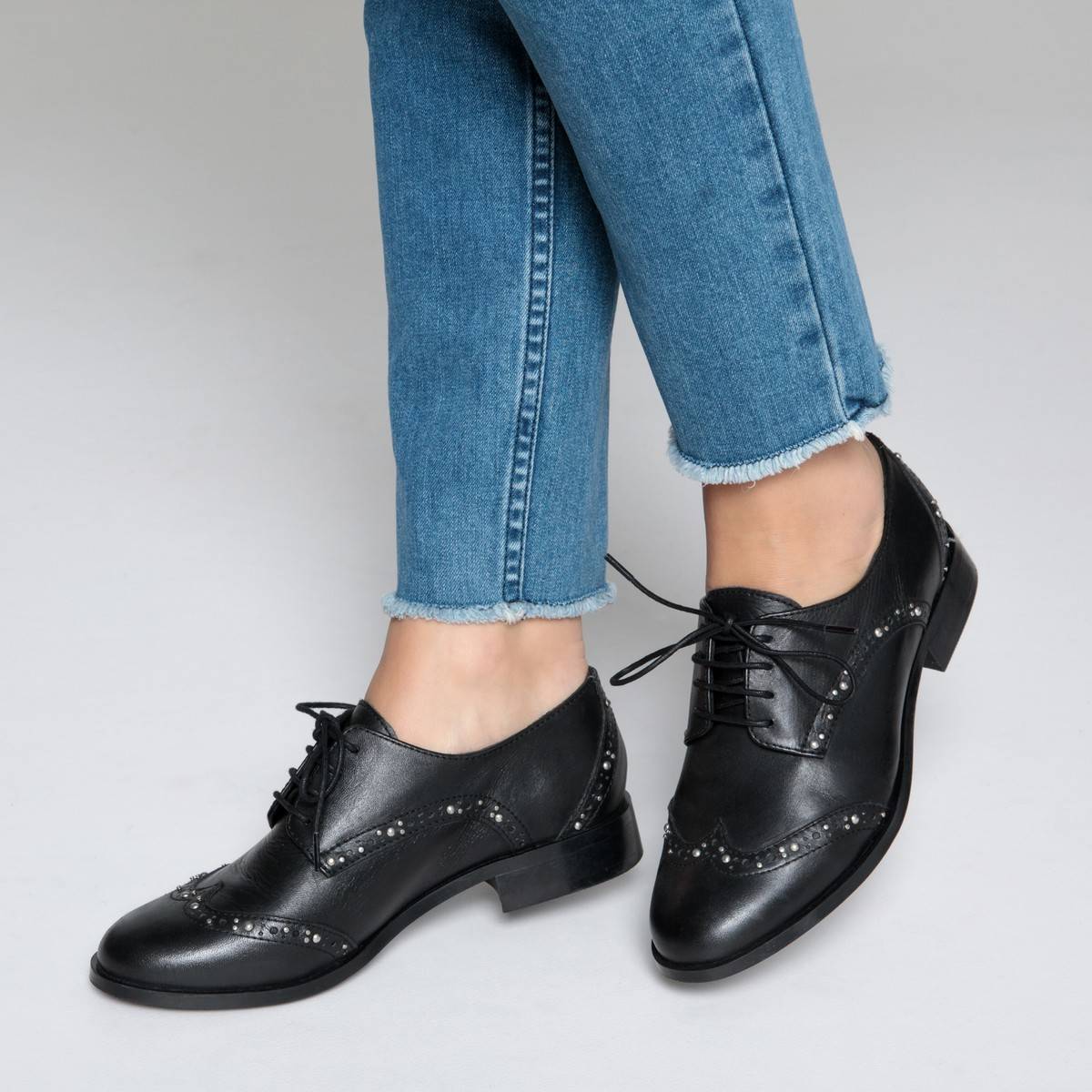 Черные ботинки-дерби ботинки дерби женские