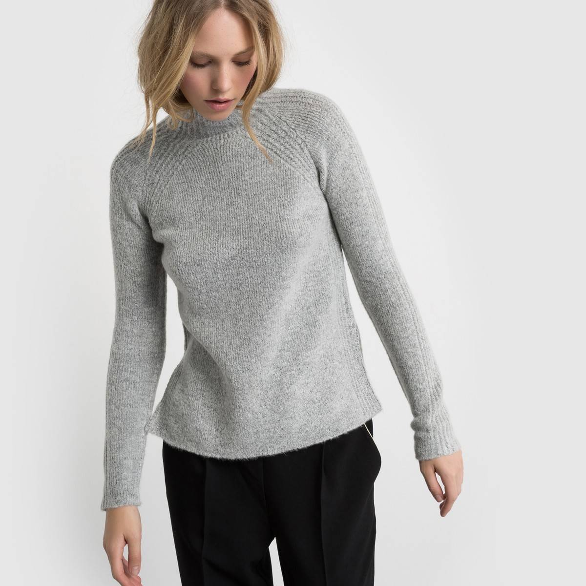La Redoute collections пуловер с воротником-стойкой
