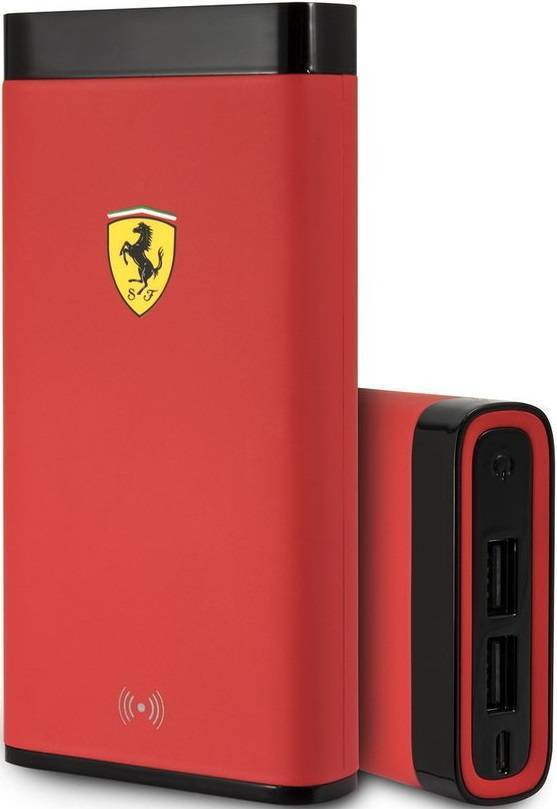 Внешний аккумулятор ferrari 10000 mah с функцией беспроводной зарядки