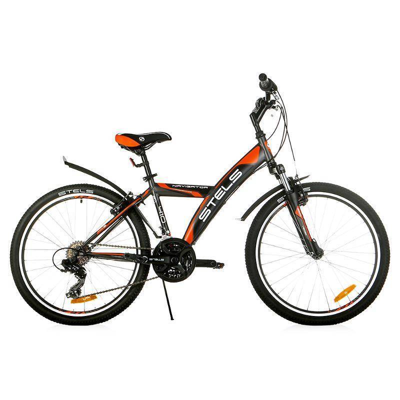 Подростковый велосипед рама 24. Велосипед 24 stels Navigator 410 v.. Стелс навигатор 410 оранжевый. Велосипед stels Navigator 410 черно-оранжевый. Stels Navigator 410 v 2017.