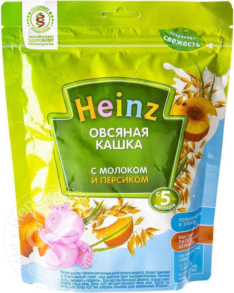 Heinz овсяная каша с молоком и персиком как разводить