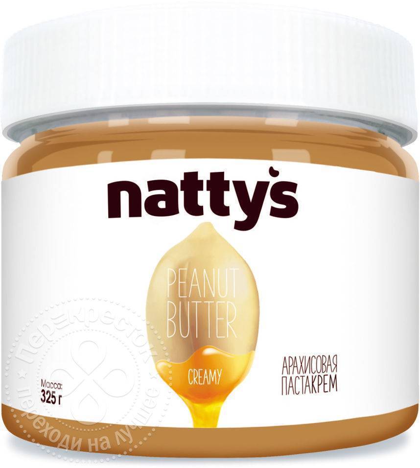 Паста арахисовая Nattys Creamy с медом 325г Нуттис где купить в Старом  Осколе, отзывы - SKU3084896