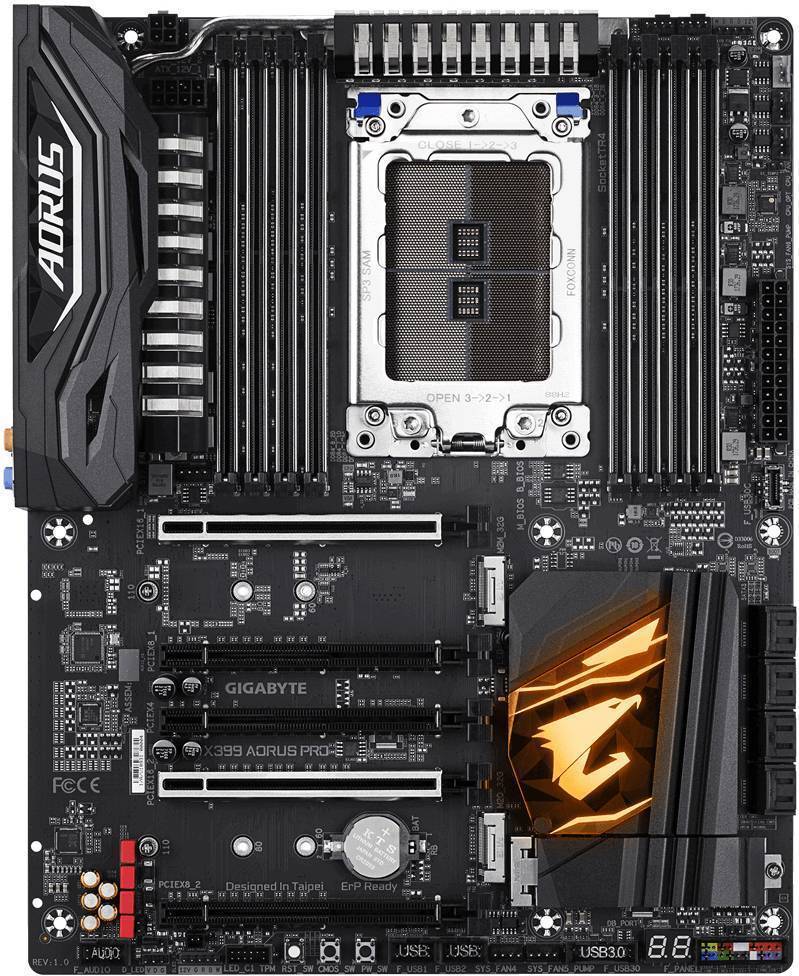 Материнские платы amd сокеты. Gigabyte x399 AORUS Pro. Материнская плата Gigabyte AORUS. AMD Socket tr4. Материнская плата Gigabyte x.