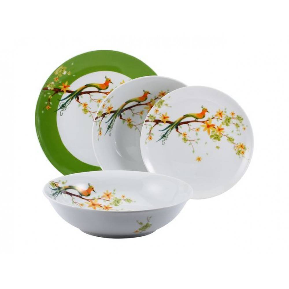 Набор domenik. Столовый сервиз Domenik Paradise Bird. Набор столовый Domenik Paradise Bird 6/19 фарфор. Столовый сервиз Domenik Paradise Bird 19 предметов dm9012. Посуда Domenik Paradise Bird 19 предметов.