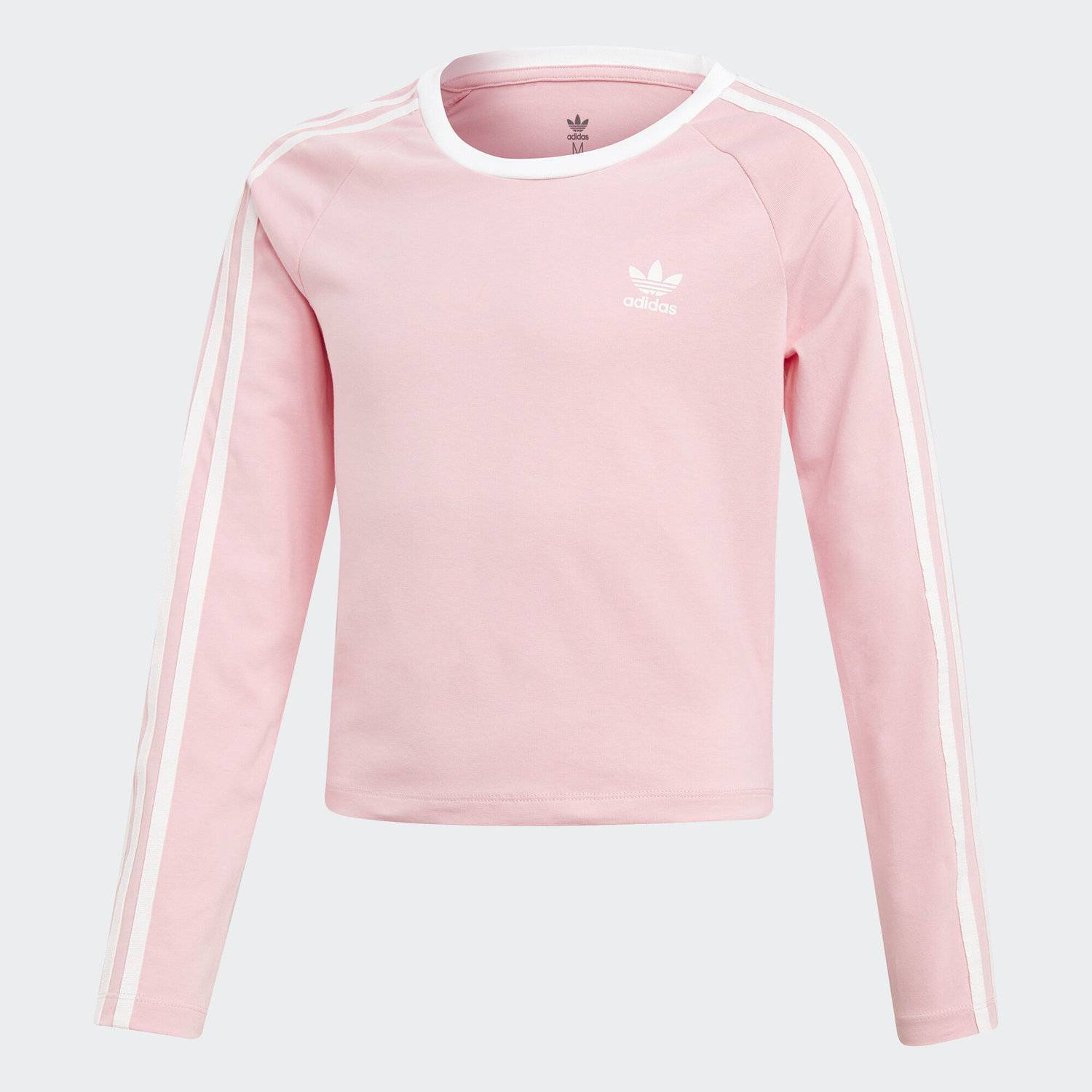 Лонгслив белый для девочки. Лонгслив адидас 3 Stripes белый. Long Sleeve Pink adidas. Лонгслив адидас женский укороченный. Adidas Originals лонгслив женский укороченный.