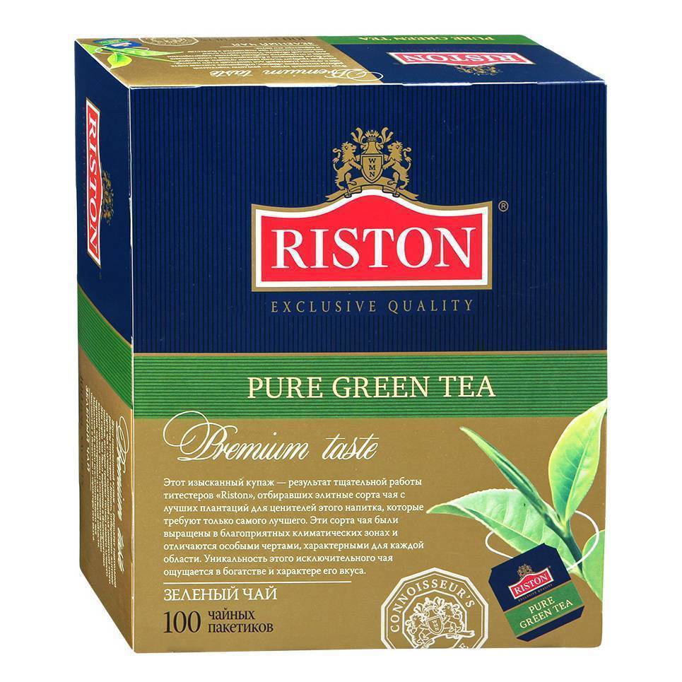 Самый хороший чай отзывы. Чай в пакетиках Riston. Чай Ристон 100 пакетов. Riston Pure Green. Riston Pure Green Tea чай зел, 100x2г.