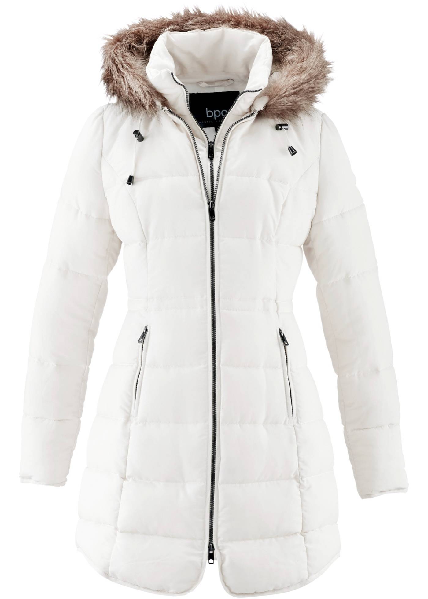 Бонприкс белая зимняя женская куртка