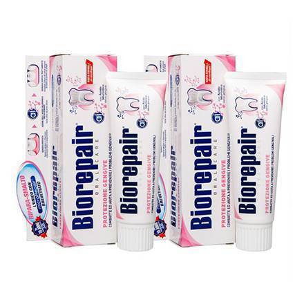 Зубная паста Biorepair Gum Protection. Зубная щетка Biorepair Gum, ультрамягкая.