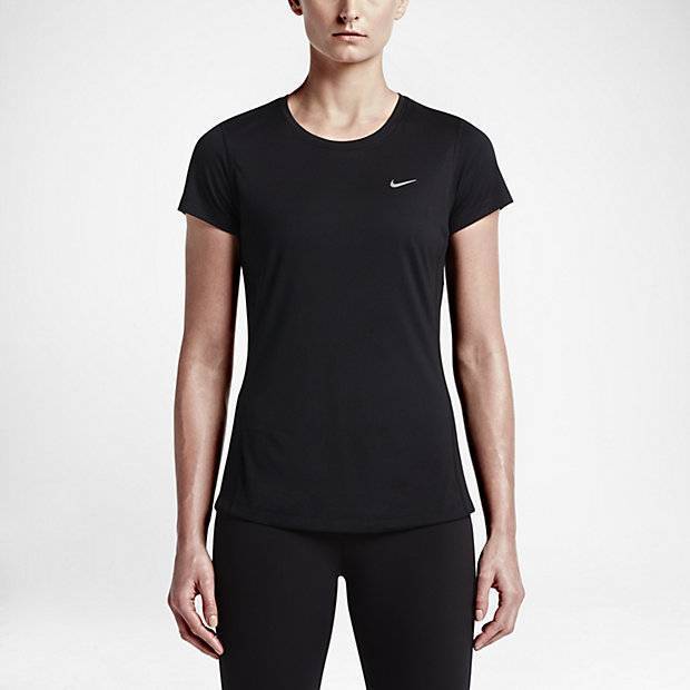 Черный футболка короткие рукава. Футболка Nike Dri Fit женская черная. Черная майка Nike Dri Fit женская. Черная футболка Nike Running Dri Fit Miler женская. Футболка женская Nike Run Dri-Fit.