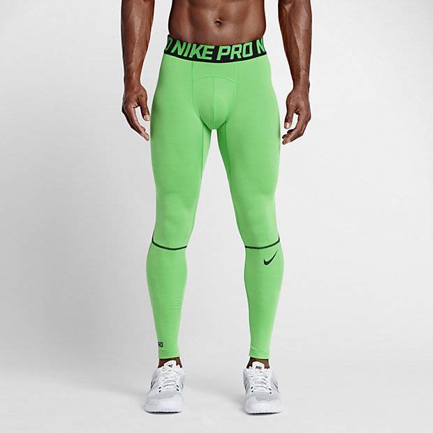 Nike Pro красные тайтсы